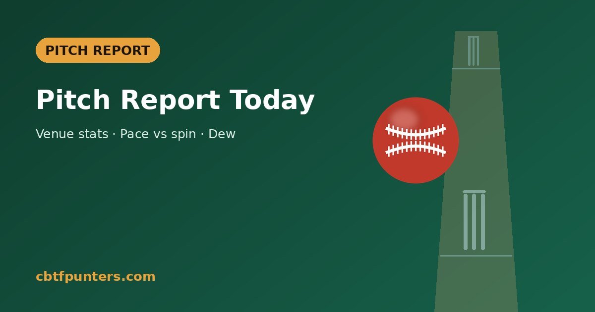 How to Read a Cricket Pitch Report