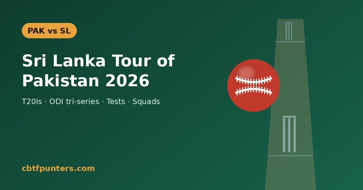Sri Lanka tour of Pakistan 2026