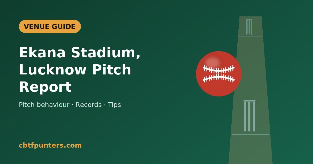 BRSABV Ekana Cricket Stadium pitch report