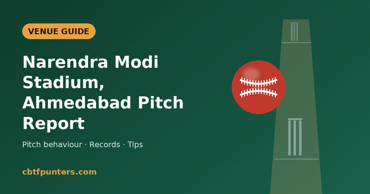Narendra Modi Stadium pitch report