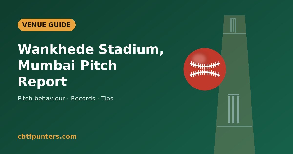 Wankhede Stadium pitch report